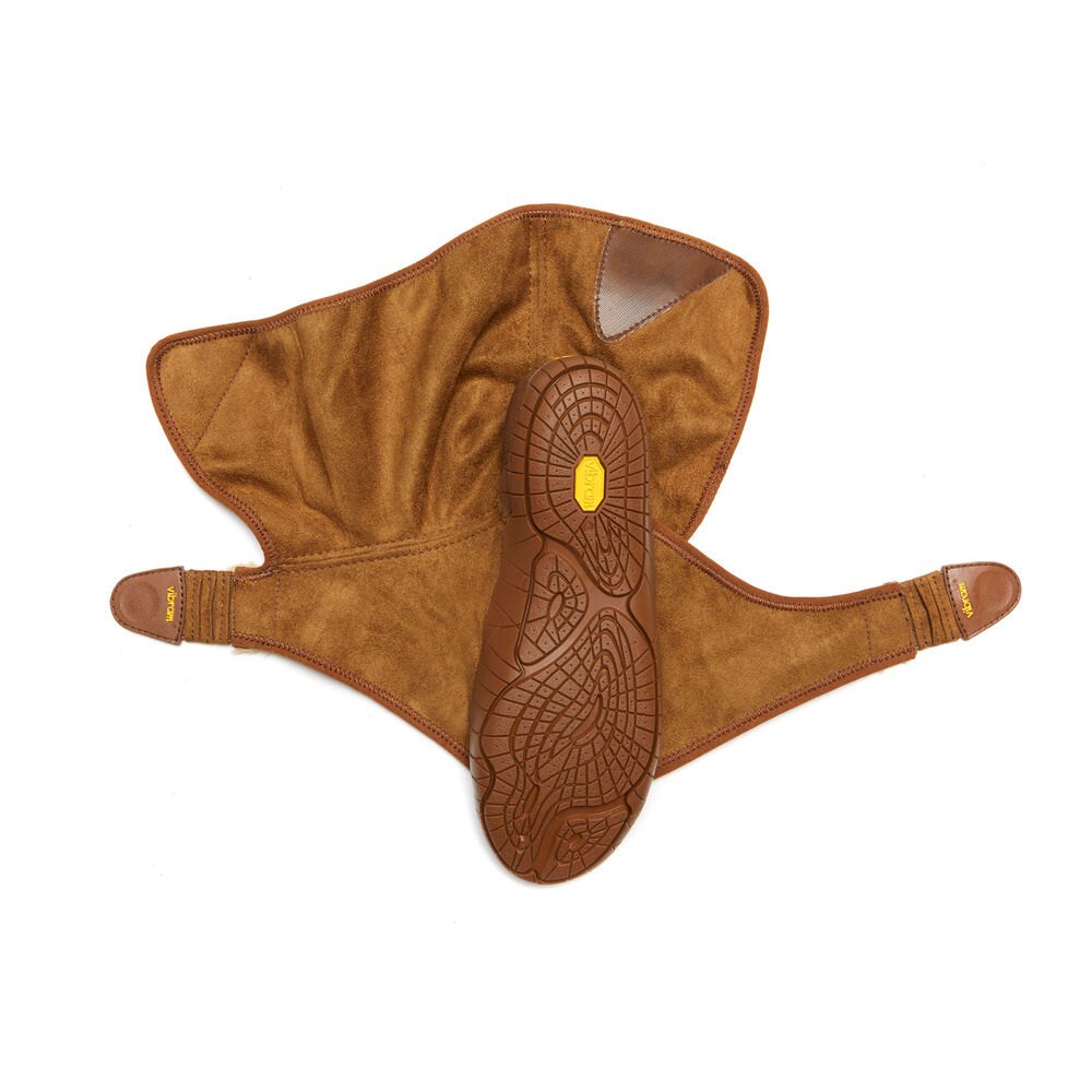 Botas Mujer Marrom - Furoshiki Classic Shearling Mid - LDVCIH-437